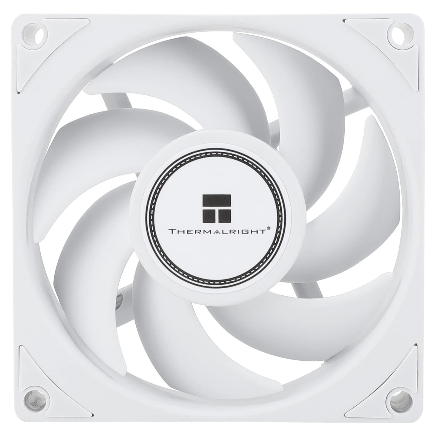 Thermalright 80mm fan resting on the 3D-printed duct for the Framework 16 case.
